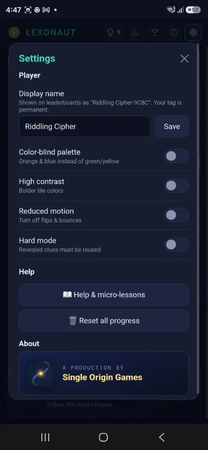 Lexonaut screenshot 6